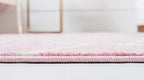Rugs.com Lattice Frieze Collection Rug – 3' Square Light Pink Medium Rug Perfect - Image 4