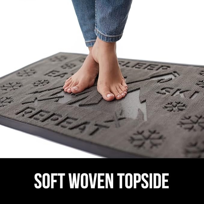 GORILLA GRIP 100% Waterproof All-Season WeatherMax Doormat, US Designed Natural - Image 7