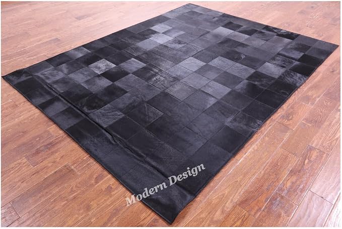 Modern Design Premium Cowhide Leather Carpet - Image 4