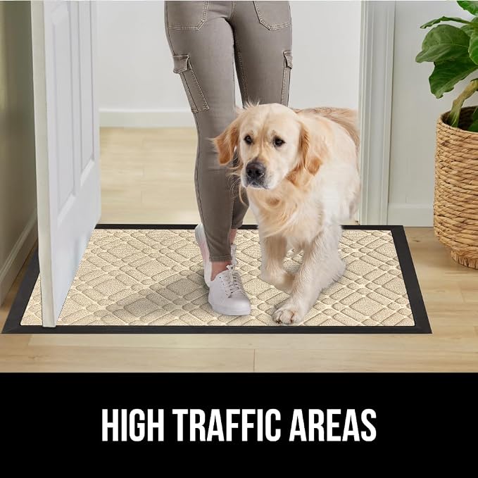 GORILLA GRIP 100% Waterproof All-Season WeatherMax Doormat 35x23, US Designed - Image 6
