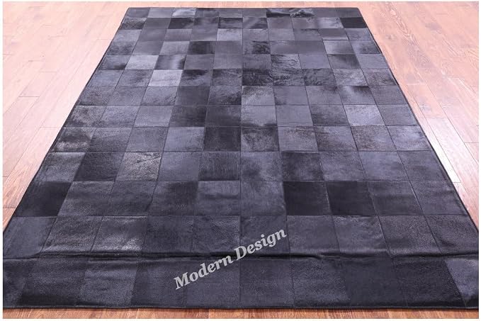 Modern Design Premium Cowhide Leather Carpet - Image 2
