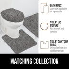 GORILLA GRIP Bath Rug Mat 60x24, Thick Soft Absorbent Chenille, Quick Dry - Image 8
