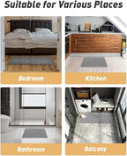 AMOAMI Upgraded Waffle Bath Mat, Super Absorbent Non Slip Bath Mats - Image 7
