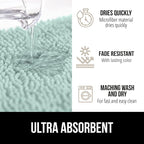 GORILLA GRIP Bath Rug Mat 30x20, Thick Soft Absorbent Chenille, Quick Dry - Image 5