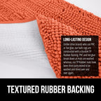 GORILLA GRIP Bath Rug Mat 36x24, Thick Soft Absorbent Chenille, Quick Dry - Image 5