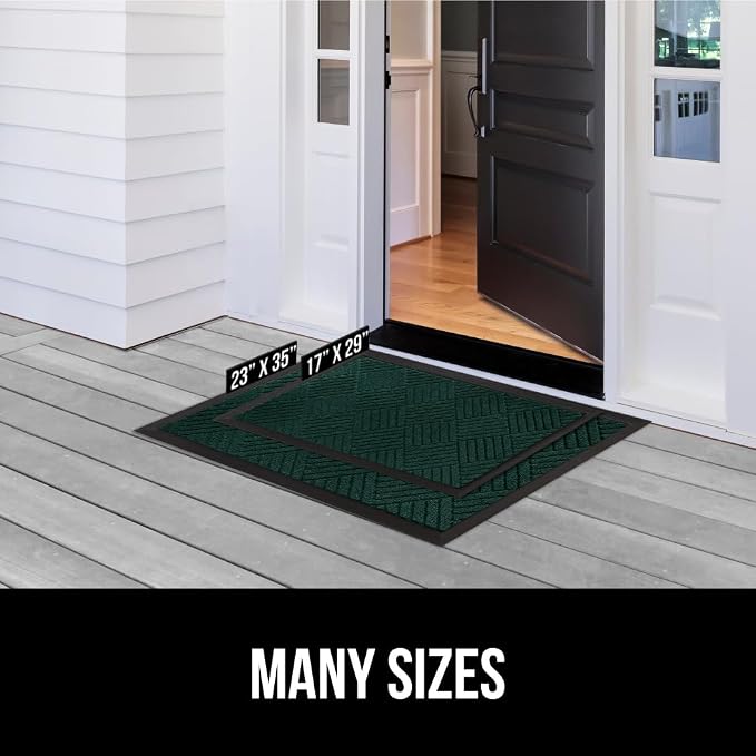 GORILLA GRIP 100% Waterproof All-Season WeatherMax Doormat US Designed Natural - Image 8