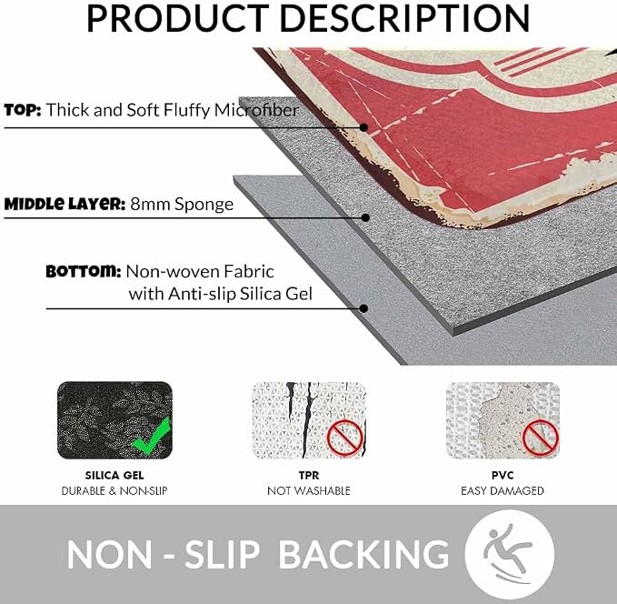Candy Store Sign Bathroom Mat Rugs Microfiber Faux Cashmere Thick Plush Bath - Image 6