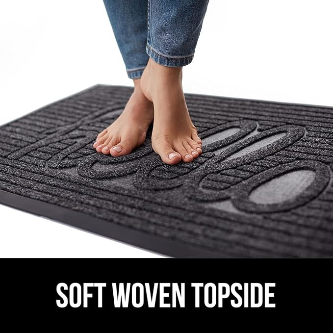 GORILLA GRIP 100% Waterproof All-Season WeatherMax Doormat, US Designed Natural - Image 8