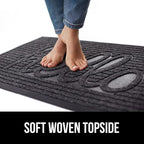 GORILLA GRIP 100% Waterproof All-Season WeatherMax Doormat, US Designed Natural - Image 7