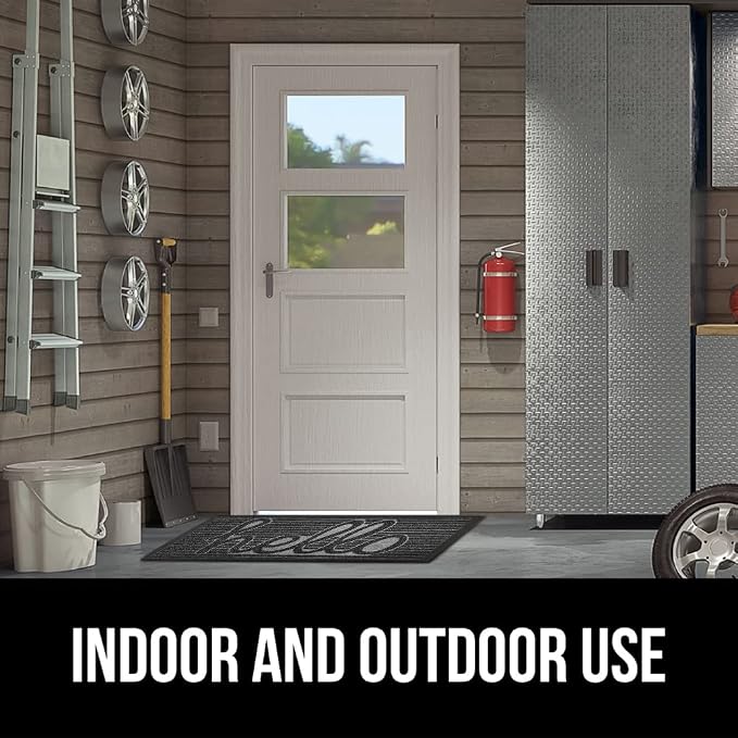 GORILLA GRIP 100% Waterproof All-Season WeatherMax Doormat, US Designed Natural - Image 9