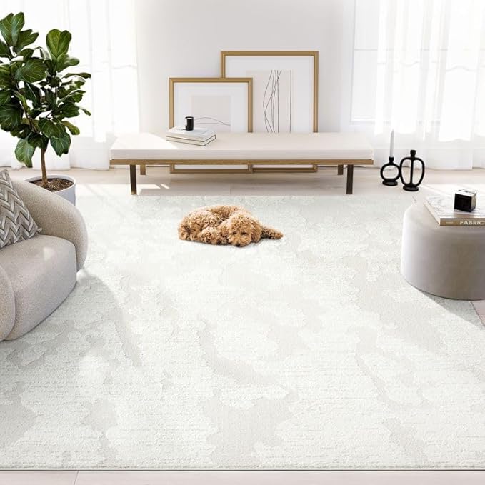 Abani Nomad Cream Area Rug 2' x 3' by Abani