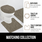 GORILLA GRIP Bath Rug Mat 60x24, Thick Soft Absorbent Chenille, Quick Dry - Image 8