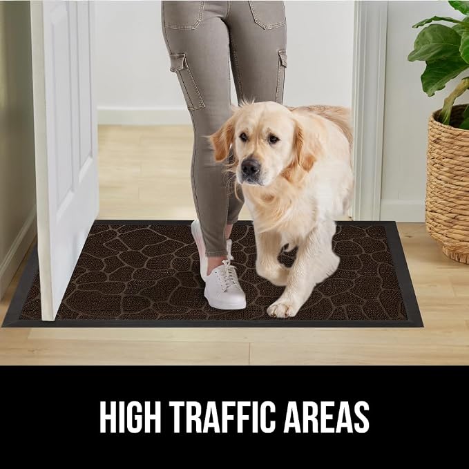 GORILLA GRIP 100% Waterproof All-Season WeatherMax Doormat, US Designed Natural - Image 6