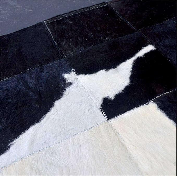 Sn Alef Home Black & White Round Rug | Checkered Floral Designer Carpet - Image 3