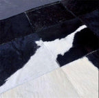Sn Alef Home Black & White Round Rug | Checkered Floral Designer Carpet - Image 3