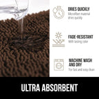 GORILLA GRIP Bath Rug Mat 44x26, Thick Soft Absorbent Chenille, Quick Dry - Image 4