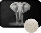 Elephant Bath Rugs Microfiber Bathroom Mat Soft Plush Shaggy Shower Mat by Unknown