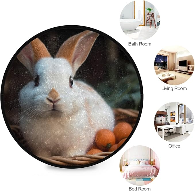 Soft and Cozy 3ft Small Round Rug Non-Slip, Washable Indoor/Outdoor Rug - Image 7