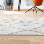 Antep Rugs Palafito 6x9 Geometric Shag Diamond High-Low Pile Textured Indoor - Image 8