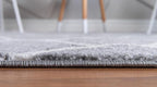 Rugs.com Lattice Frieze Collection Rug – 8' x 10' Oval Light Gray Medium Rug - Image 4
