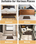 AMOAMI Upgraded Waffle Bath Mat, Super Absorbent Non Slip Bath Mats - Image 7