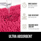 GORILLA GRIP Bath Rug Mat 60x24, Thick Soft Absorbent Chenille, Quick Dry - Image 4