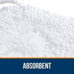 OLANLY Bathroom Rugs 50x30, Extra Soft Absorbent Chenille Bath Rugs, Rubber - Image 4