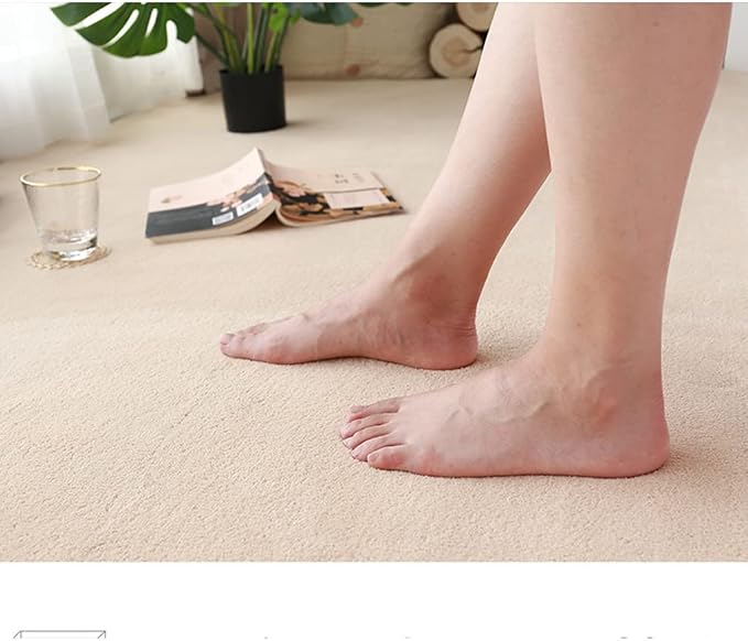 Soft Cashmere Area Rug Luxury Bedside Carpet Bedroom Living Room Mats Solid - Image 2
