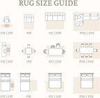 8x10 Area Rug Living Room: Washable Boho Geometric Moroccan Rug Neutral Modern - Image 9