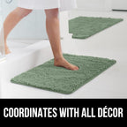 GORILLA GRIP Bath Rug Mat 30x20, Thick Soft Absorbent Chenille, Quick Dry - Image 9