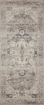 Loloi Hathaway Collection HTH-05 Steel/Ivory 9'-0" x 12'-0", .25" Thick Area Rug - Image 7