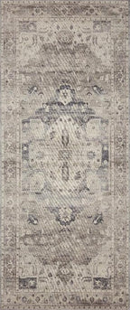 Loloi Hathaway Collection HTH-05 Steel/Ivory 5'-0" x 7'-6", .25" Thick Area Rug - Image 6