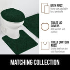 GORILLA GRIP Plush Absorbent Shaggy Chenille Bath Rug Mat - Image 8