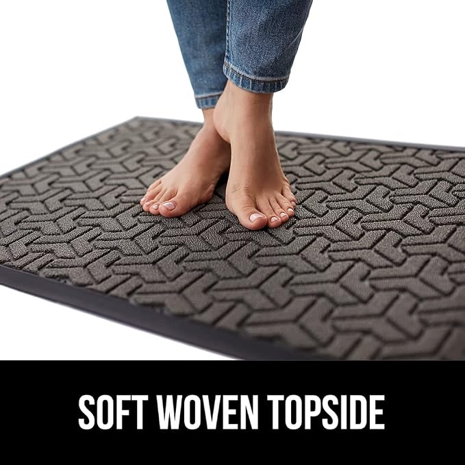 GORILLA GRIP 100% Waterproof All-Season WeatherMax Doormat, US Designed Natural - Image 7