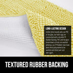 GORILLA GRIP Plush Absorbent Shaggy Chenille Bath Rug Mat - Image 6
