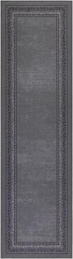 Antep Rugs Alfombras Bordered Modern 2x10 Non-Slip Low Pile Rubber Backing - Image 2