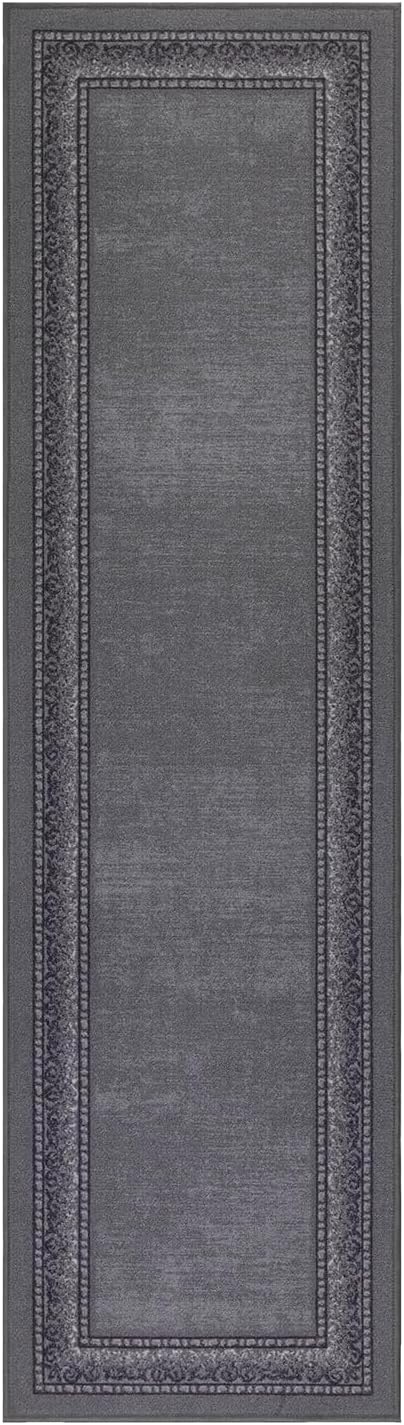 Antep Rugs Alfombras Bordered Modern 2x10 Non-Slip Low Pile Rubber Backing - Image 2