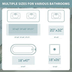 Uphome Bathroom Runner Rug, Distressed Tribal Farmhouse Sage Green Bathroom Mat - Image 8