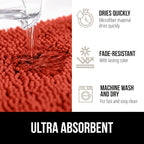 GORILLA GRIP Bath Rug Mat 30x20, Thick Soft Absorbent Chenille, Quick Dry - Image 4