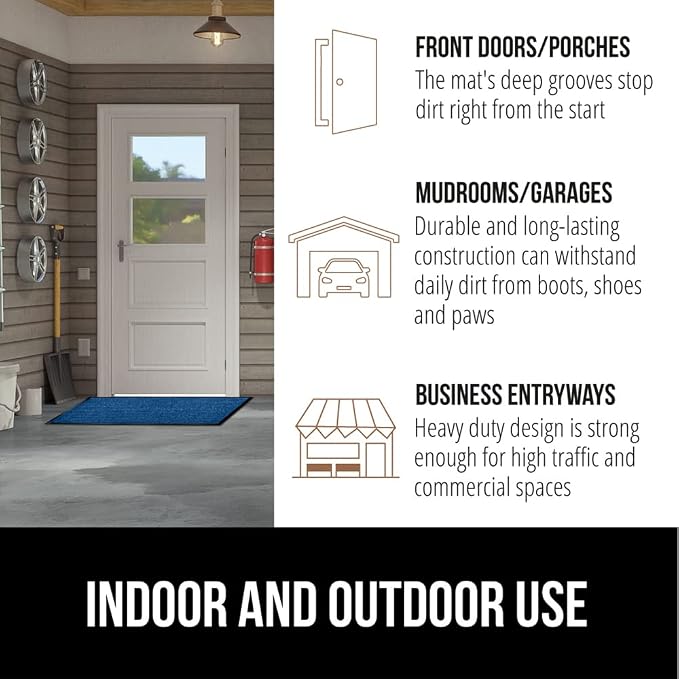 GORILLA GRIP Waterproof Traffic Guard Door Mat, Heavy Duty Entryway Mats - Image 7
