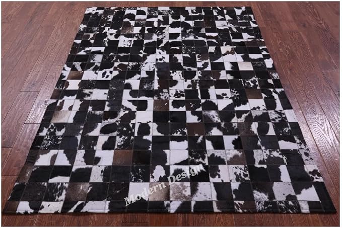 Modern Design Premium Cowhide Leather Carpet - Image 2