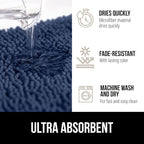 GORILLA GRIP Bath Rug Mat, Thick Soft Absorbent Chenille, Quick Dry Microfiber - Image 4