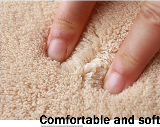 Soft Cashmere Area Rug Luxury Bedside Carpet Bedroom Living Room Mats Solid - Image 4