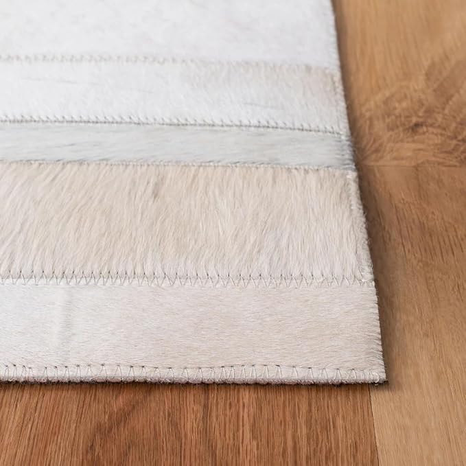 Cowhide Leather Carpets for Living Room 8x10 Natural Leather Area Rug Modern - Image 6
