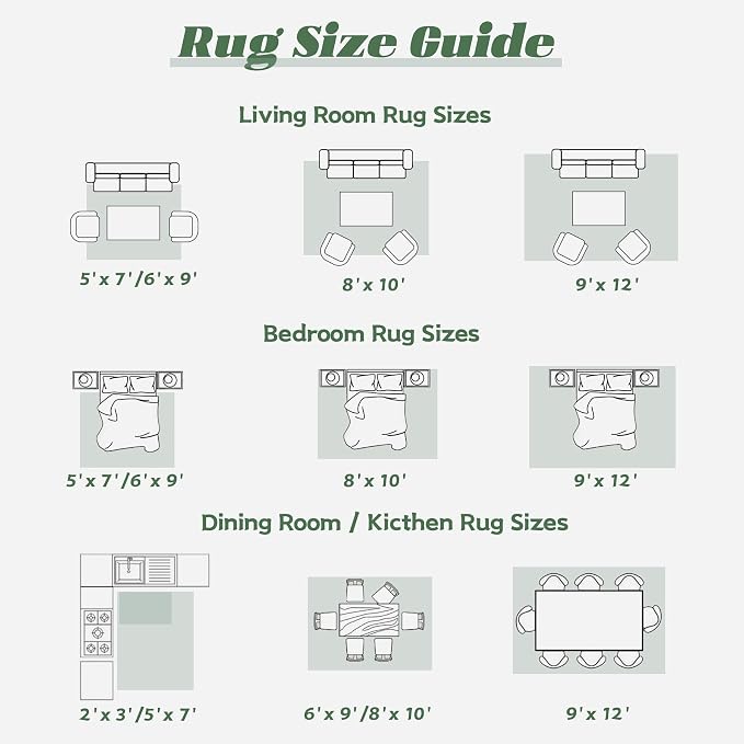 Area Rug 8x10 Washable Rug, Vintage Boho Medallion Rugs Non-Slip Soft Low Pile - Image 8