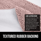 GORILLA GRIP Bath Rug Mat 44x26, Soft Absorbent Chenille, Quick Dry Microfiber - Image 5