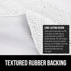 GORILLA GRIP Plush Absorbent Shaggy Chenille Bath Rug Mat - Image 6
