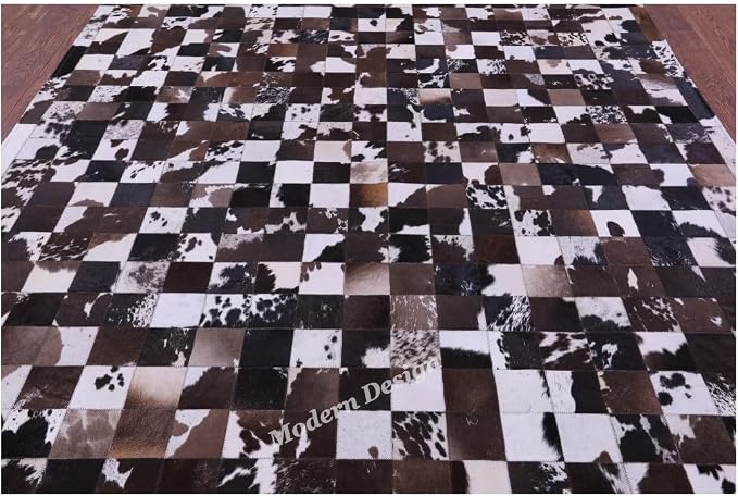 Modern Design Premium Cowhide Leather Carpet - Image 4