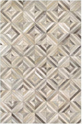 Premium Diamond, Patterned Leather Area Rug, Luxury Non Slip Floor Accent by Unknown