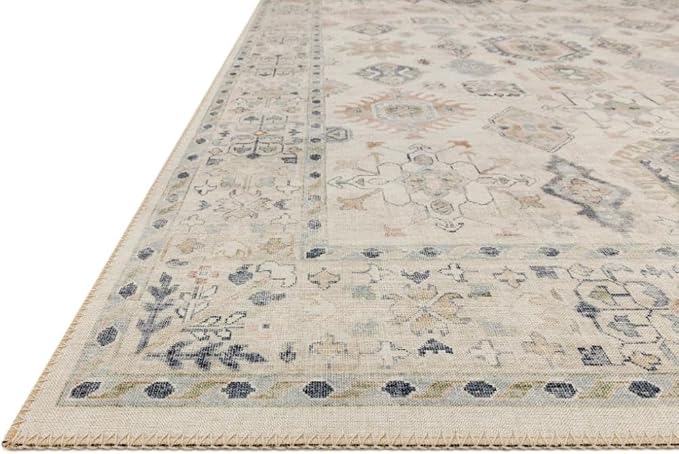Loloi Hathaway Collection HTH-04 Beige/Multi 2'-0" x 5'-0", .25" Thick Accent - Image 6